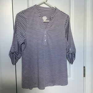 Vansport Striped pull on blouse